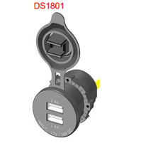 Dual Port USB Socket - 12-24V - DS1801 - ASM